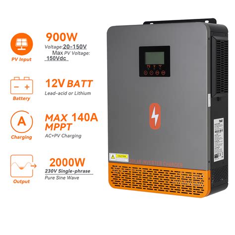 local deliverypowmr kw  hybrid inverter  vdc pv input bulit