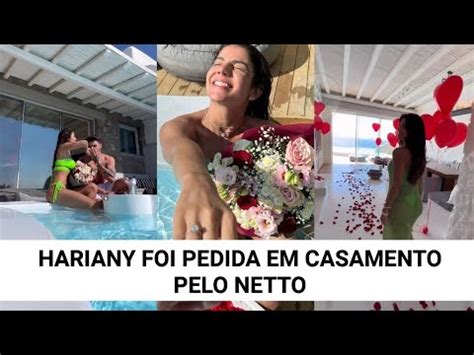 Hariany Foi Pedida Em Casamento Pelo Netto Youtube