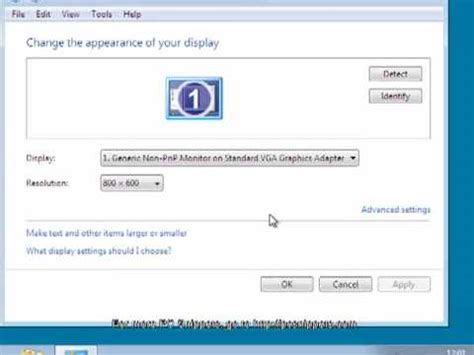 How To Change The Screen Resolution In Windows 7 YouTube