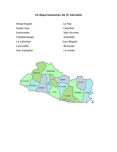14 departamentos de El Salvador - Historia Social Y Económica De El