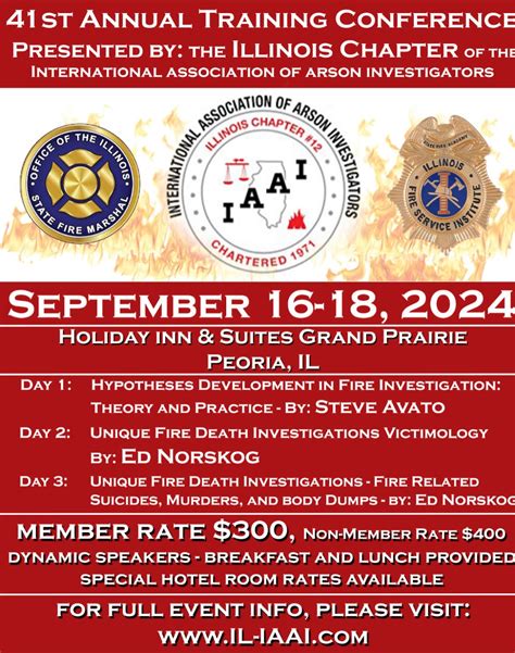 International Association of Arson Investigators on LinkedIn: Illinois Chapter IAAI Annual ...