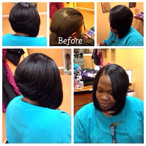 Quick Weave Bob with a little leave out ️ #Quickweavebob #Quickweavestyle #HairpassionbyResheda ...