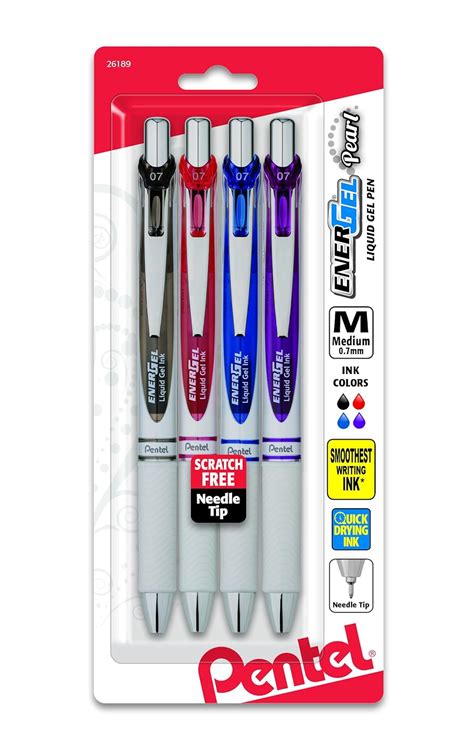 Pentel Energel Pearl Deluxe Rtx Retractable Liquid Gel Pen Mm