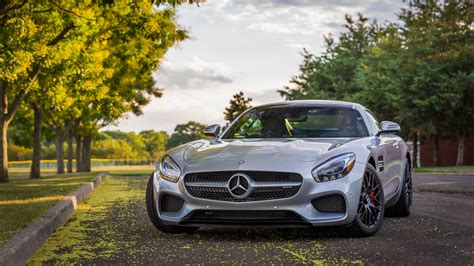 mercedes-amg gt s, mercedes-benz, silver, side view, 4k HD Wallpaper