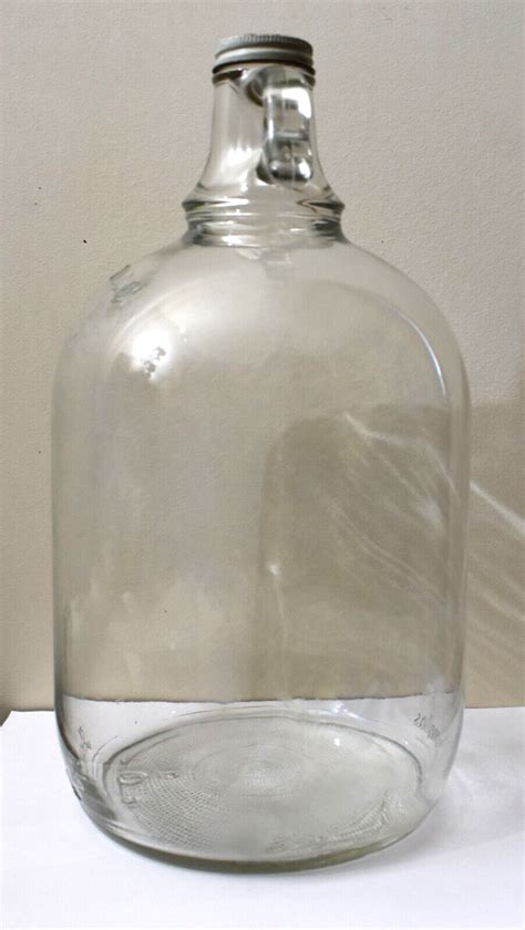 Vintage Duraglas Embossed Glass Jug Embossed One Gallon From 1949 Original Cap Ebay