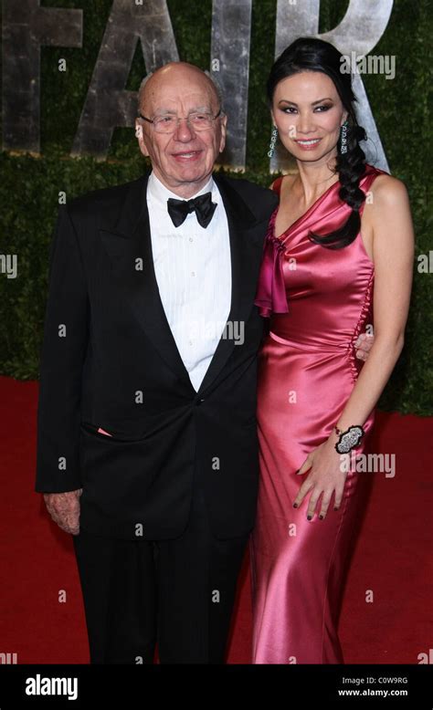 RUPERT MURDOCH WENDI DENG 2011 VANITY FAIR OSCAR PARTY LOS ANGELES CALIFORNIA USA 27 February ...