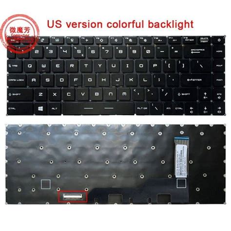 RU US New Keyboard For MSI GE66 GP66 Raider 10SF 10SFS 10SGS MS 1541