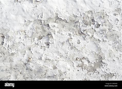 White Concrete Wall With Peeling Paint Stock Photo Alamy