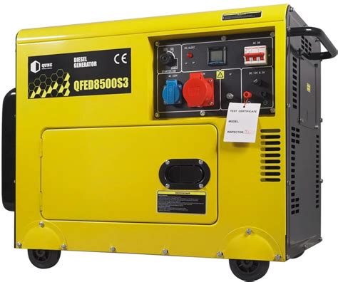 Генератор дизельный QUBE 3-х фазный QFED8500S3 3-фазы 6.0/6.5 кВт 15 л ...