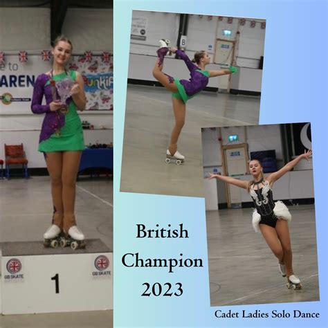 British Champion Gb Skate Artistic Roller Skating Janet Lomas School