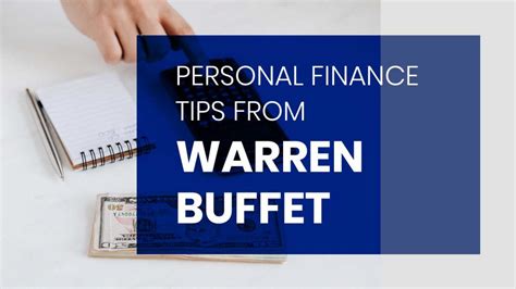 Personal Finance Tips From Warren Buffett