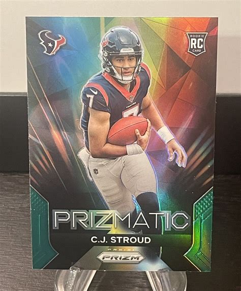 2023 Panini Prizm 6 CJ Stroud Prizmatic Green Prizm Rookie RC Texans