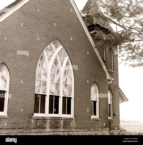 Old traditional brick church architecture Stock Photo - Alamy