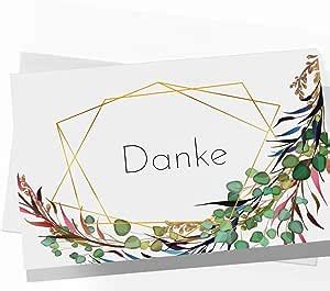 Dankeskarten Klappkarten Mit Umschl Gen Dankeskarte Postkarte