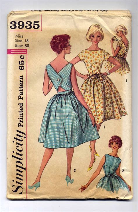 Simplicity 3935 Vintage Clothes Patterns Clothing Patterns Vintage