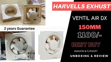 Havells Ventil Air Dx 150mm Exhaust Fan YouTube