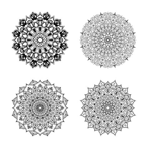 Premium Vector Collections Circular Pattern In The Form Of A Mandala