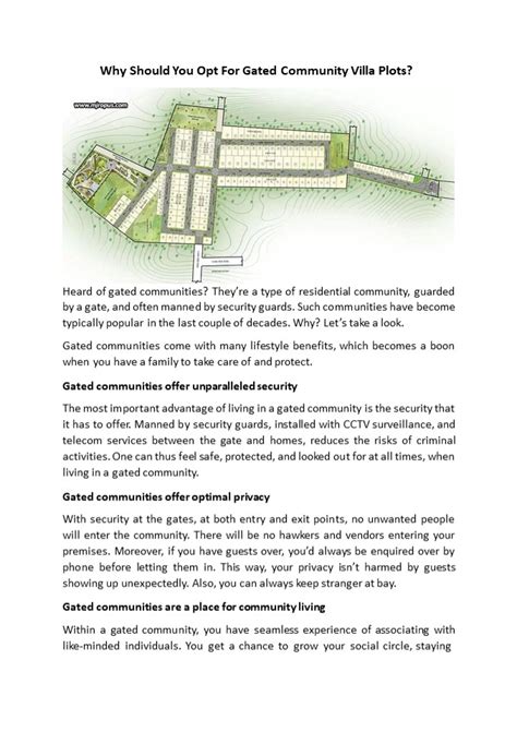 PPT Why Should You Opt For Gated Community Villa Plots PowerPoint