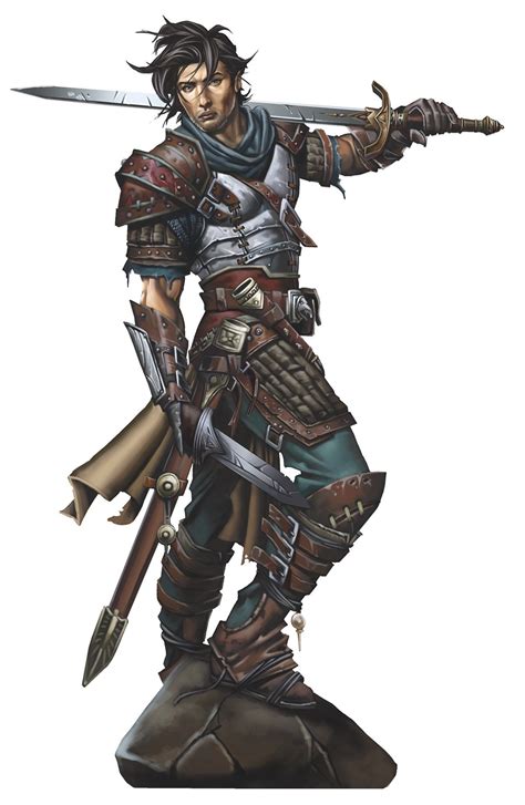 Human Fighter Mercanary Pathfinder Pfrpg Dnd Dandd D20 Fantasy