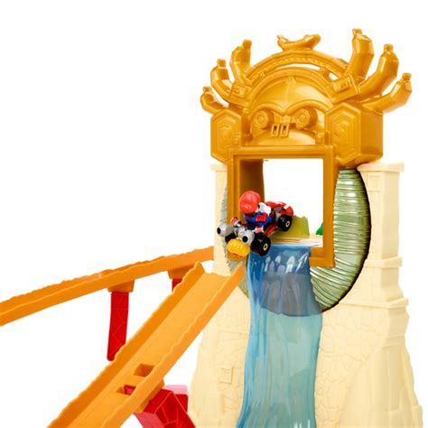 Hot Wheels Bahn Super Mario Movie Spielzeugset Jungle Kingdom Raceway Smyths Toys Deutschland