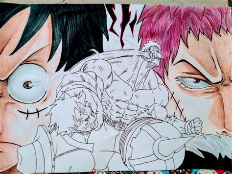 Dibujo De Luffy Vs Katakuri One Piece •arte Amino• Amino