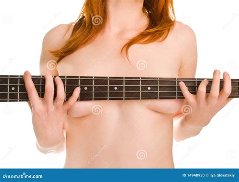 Woman With Guitar Stock Photo Image Of Naked Playing 14948930