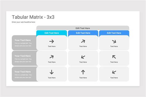 Tabular Matrix PowerPoint PPT Template | Nulivo Market