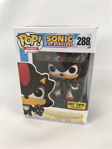 Sonic The Hedgehog Shadow With Chao Hot Topic Exclusive Funko Pop