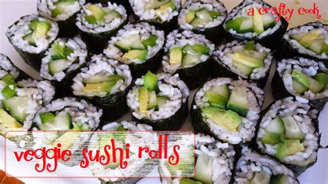 A Crafty Cook: Veggie Sushi Rolls