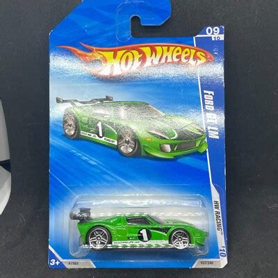 2010 Hot Wheels 157 HW Racing 9 10 FORD GT LM Green W Chrome Pr5 Spoke Wheels EBay