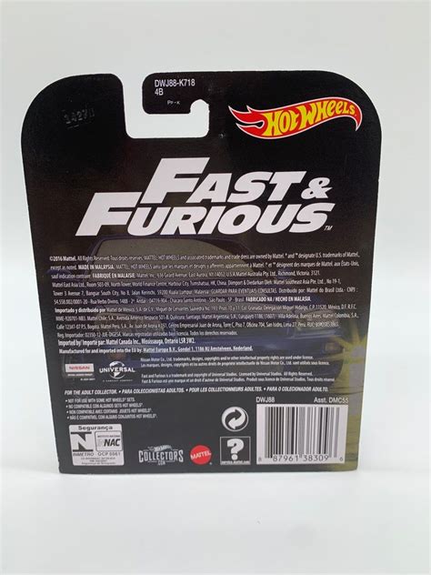 Hot Wheels Retro Entertainment Fast Furious Nissan Skyline Gt R