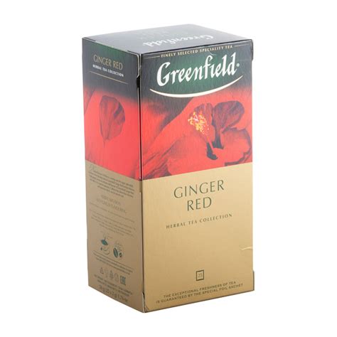 Чай фруктовый Greenfield Ginger Red с ароматом имбиря 25 пак: купить в ...