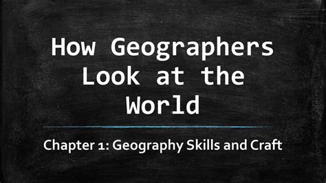 How Geographers Look At The World Ppt Download