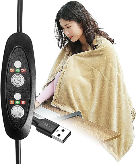 Koc Podgrzewany Szal Usb Cordless Wrap Dla Kobiet X Cm Przeno Ny