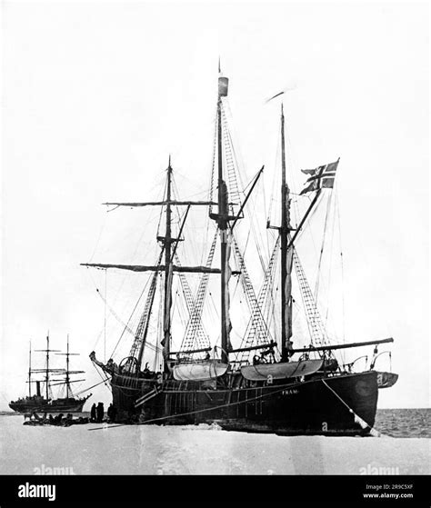 Arctic C 1898 Norwegian Explorer Fridtjof Nansens Ship The Fram