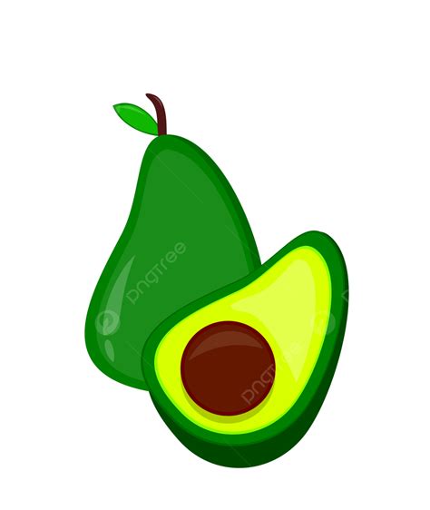 Image Of Avocado Fruit Icon Green Split Avocado Fruit Fresh Png