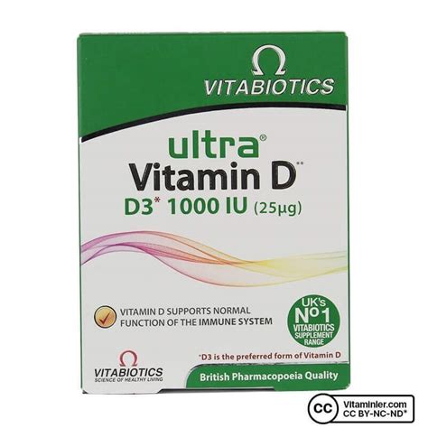 Vitabiotics Ultra Vitamin D Iu Tablet D Vitaminleri