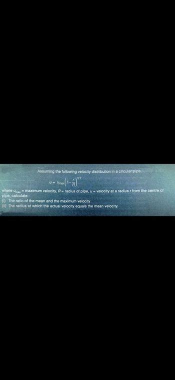 Answered Assuming The Following Velocity Bartleby