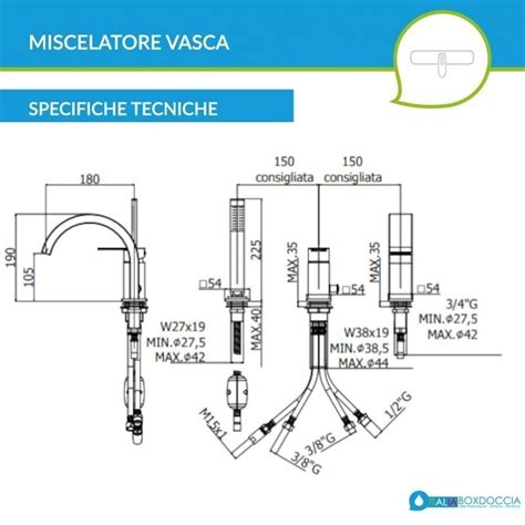 Vasca Da Bagno 70x170 Cm Con Telaio E 2 Pannelli Modello Calos 2 0 Di