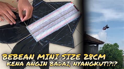 PEMBUATAN DAN TES TERBANG LAYANGAN BEBEAN SEMAT LIDI 28CM MINI SIZE