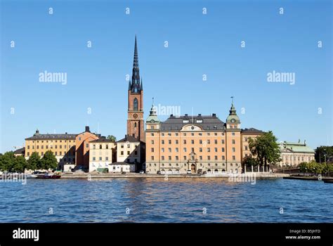 Riddarholmen With Spire Of Riddarholms Church Gamla Stan Stockholm