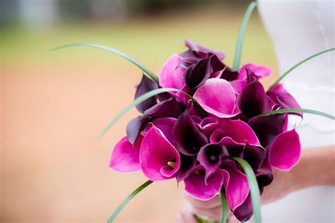 Purple Calla Lily Bridal Bouquet