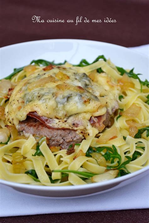 Ma cuisine au fil de mes idées Steak haché gratiné aux oignons