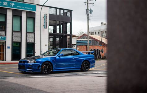 Обои Nissan Gt R Blue Skyline R34 Nismo картинки на рабочий стол раздел Nissan скачать