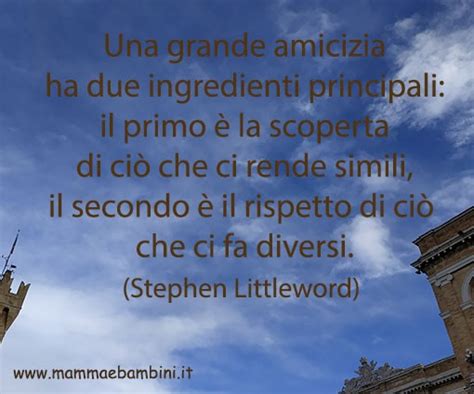 Frase Del Giorno Aprile Sull Amicizia Mamma E Bambini