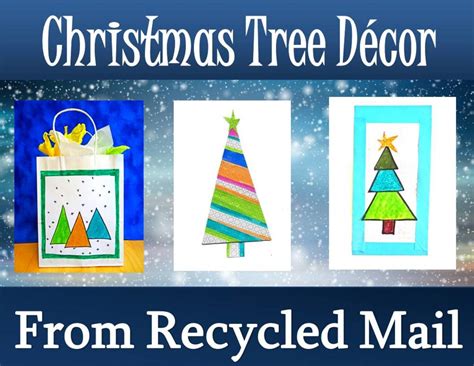 Craft These Colorful Christmas Trees From Recycled Mail Feltmagnet