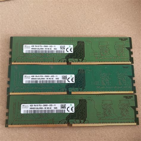 Yahoo オークション SK hynix 4GB 1Rx16 PC4 2666V UC0 11 3枚セット