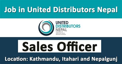 Sales Officer Job In Nepal United Distributors Nepal Merorojgari