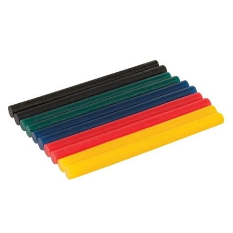 Silverline Coloured Craft Glue Gun Hot Melt Glue Sticks Mm Sealants And Tools Direct