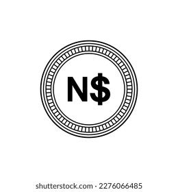 Namibia Currency Symbol Namibian Dollar Icon Stock Vector (Royalty Free ...